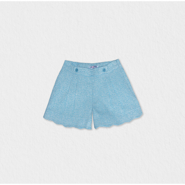 Caissy Girl Shorts  Jacquard, Sky Blue Tile