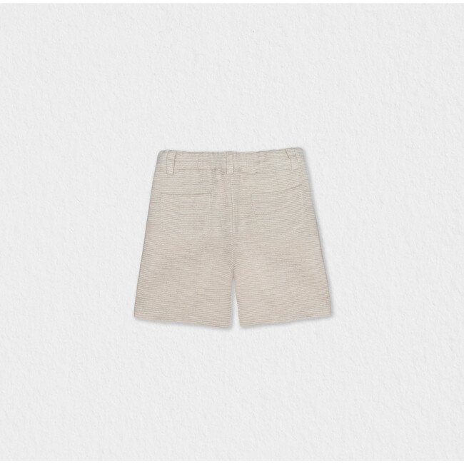Bob Baby Shorts Linen, Beige Stripe Linen