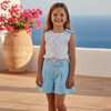 Caissy Girl Shorts  Jacquard, Sky Blue Tile - Shorts - 3