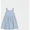 Bella Girl Dress Sleeveless, Aqua - Dresses - 1 - thumbnail