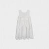 Bella Girl Dress Sleeveless, White Embroidery - Dresses - 2 - thumbnail