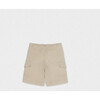 Andre Boy Shorts, Beige stripe Linen - Shorts - 2
