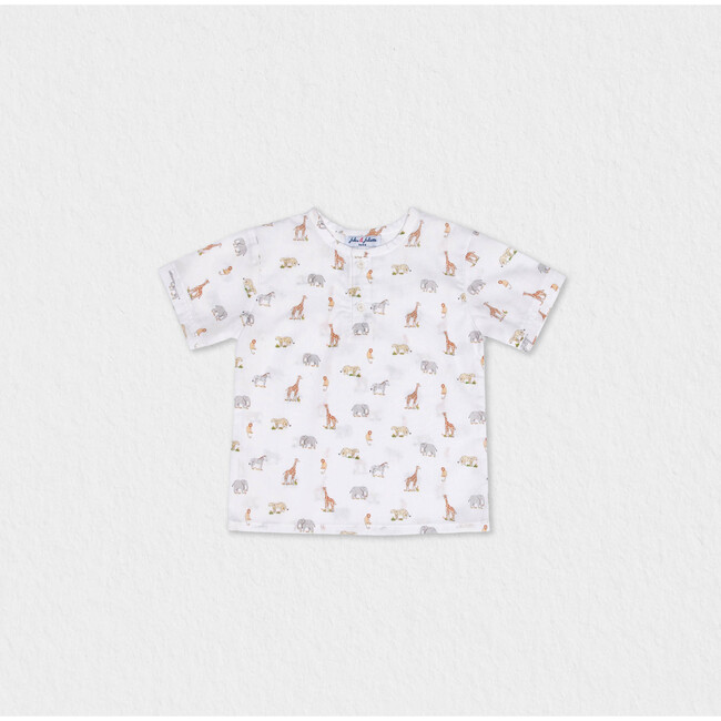 Alfred Baby T-shirt Short Sleeve, Off-White Jungle