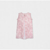 Adele Baby Dress Sleeveless, Pink Embroidery - Dresses - 2