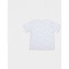 Alfred Baby T-shirt Short Sleeve, White Blue Anchor - T-Shirts - 2 - thumbnail
