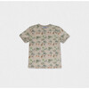Alfred Boy T-shirt Short Sleeve, Beige Jungle - T-Shirts - 2