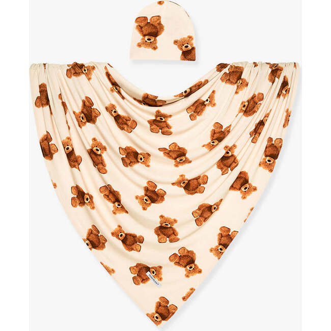 Teddy Freddy Swaddle Beanie Set Yellow