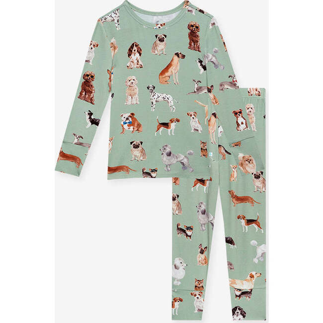Posh Puppies Classic Pajama Set Green