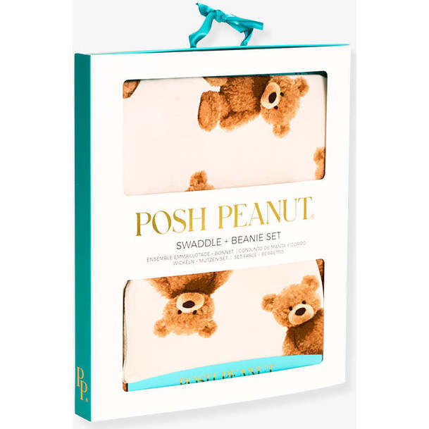 Teddy Freddy Swaddle Beanie Set Yellow - Swaddles - 4