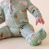 Posh Puppies Footie Zippered One Piece Green - Footie Pajamas - 3 - thumbnail