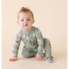 Posh Puppies Footie Zippered One Piece Green - Footie Pajamas - 4 - thumbnail