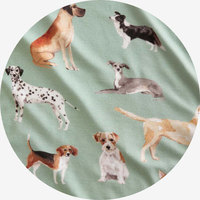 Posh Puppies Classic Pajama Set Green - Pajamas - 6