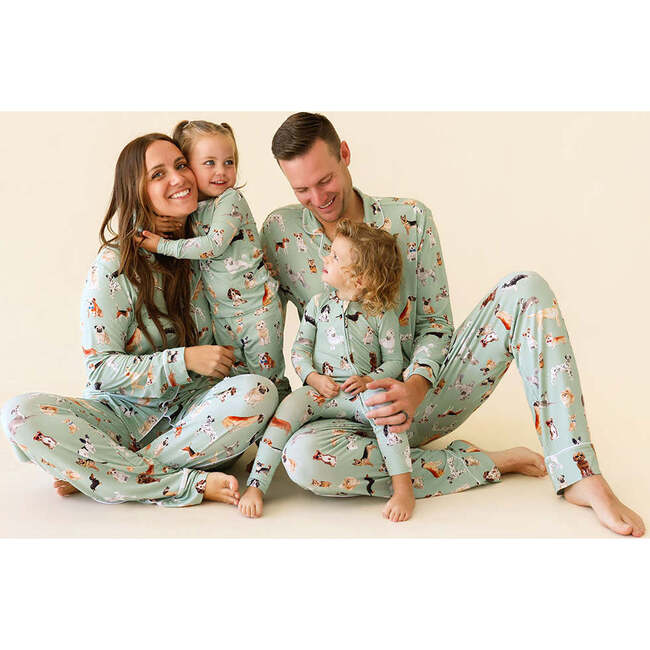 Posh Puppies Women's Luxe Pajama Pant Set Green - Pajamas - 4