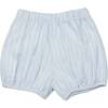Linen Diaper Cover - Light Blue Striped - Shorts - 1 - thumbnail