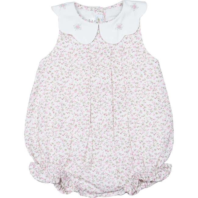 Sophie Bubble Romper, White Multi
