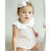 Sophie Bubble Romper, White Multi - Rompers - 2