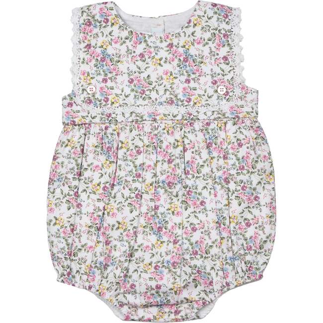 Colette Bubble Romper, Pink Multi