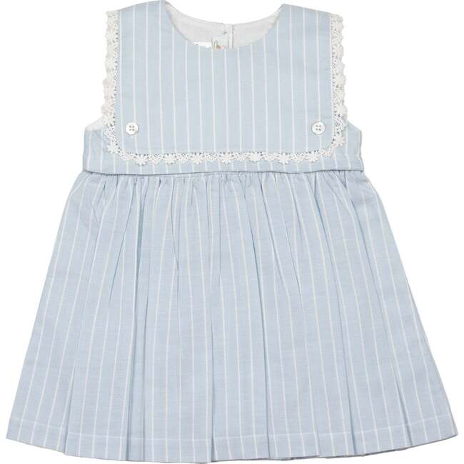 Colette Dress - Light Blue Striped