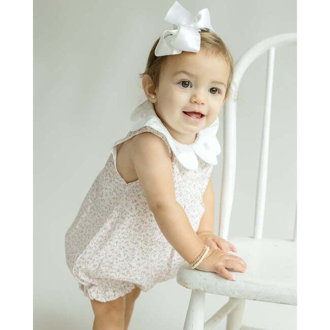 Sophie Bubble Romper, White Multi - Rompers - 3