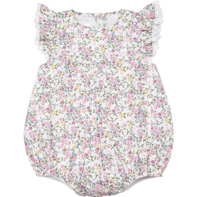 Ana Bubble Romper, Pink Multi