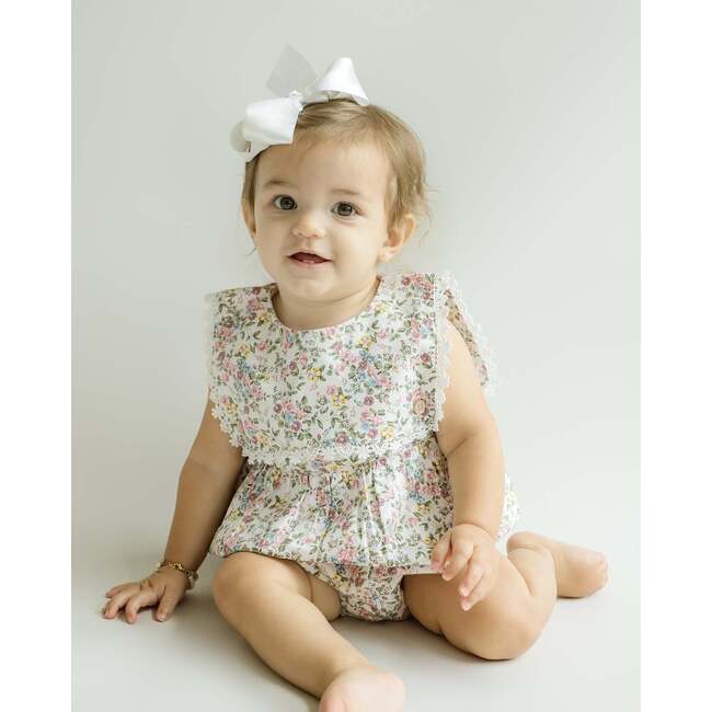 Colette Bubble Romper, Pink Multi
