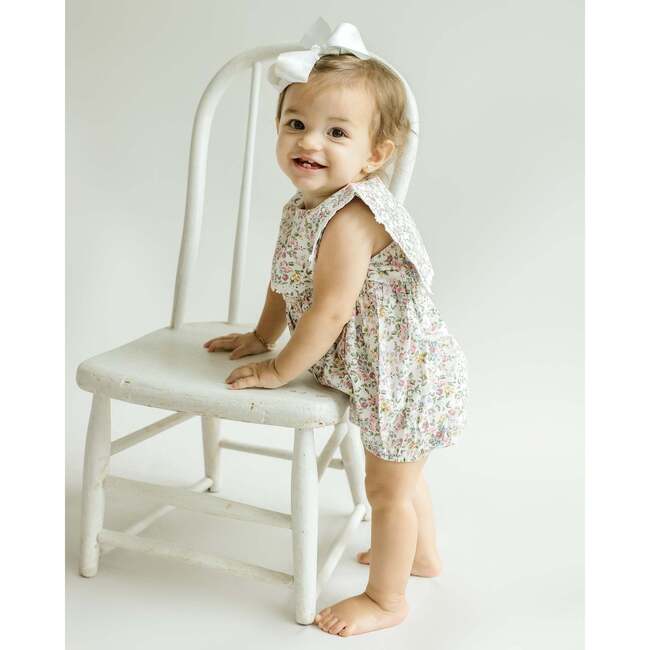 Colette Bubble Romper, Pink Multi - Rompers - 3