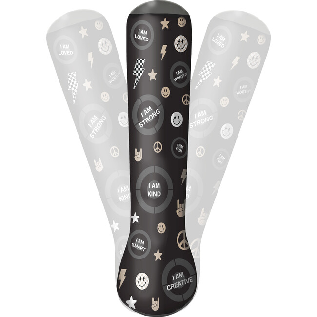 Magic Puncher - Inflatable Punching Bag for Kids with Positive Affirmations, Black