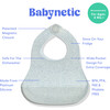 Magnetic Silicone Bib, Sugar Jelly - Bibs - 2 - thumbnail