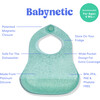 Magnetic Silicone Bib, Kiwi Jelly - Bibs - 2 - thumbnail