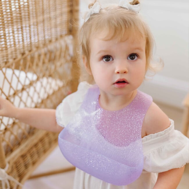 Magnetic Silicone Bib, Grape Jelly - Bibs - 3