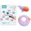 Quut Bath Bundle Whale - 1 Whale Squeezi, 1 Bath Puzzle Whale, 1 Lavender Cana - Bath Toys - 1 - thumbnail
