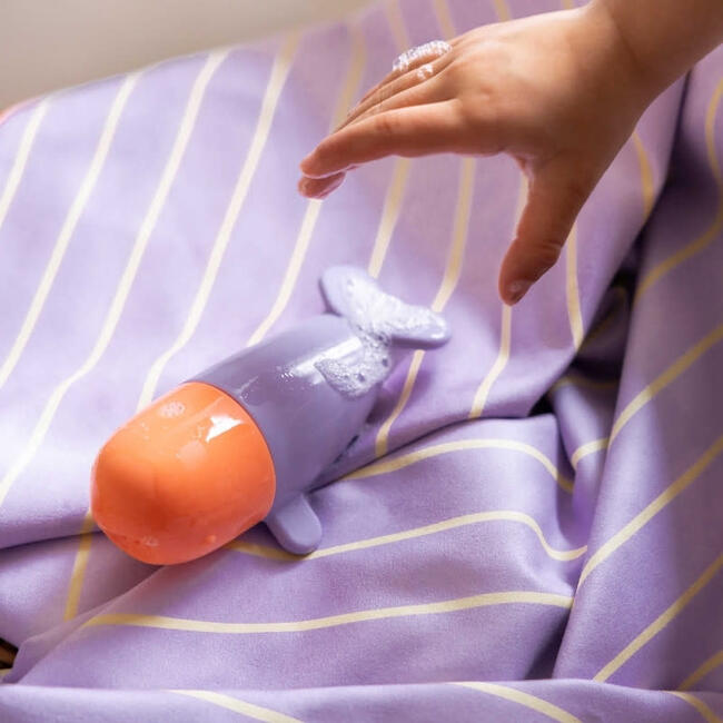 Quut Bath Bundle Whale - 1 Whale Squeezi, 1 Bath Puzzle Whale, 1 Lavender Cana - Bath Toys - 6