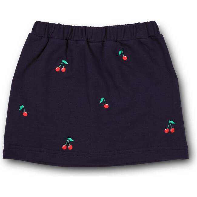 French Terry Skort W/Embroidered Cherries