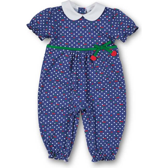 Polka Dot Cherry Printed Knit Longall