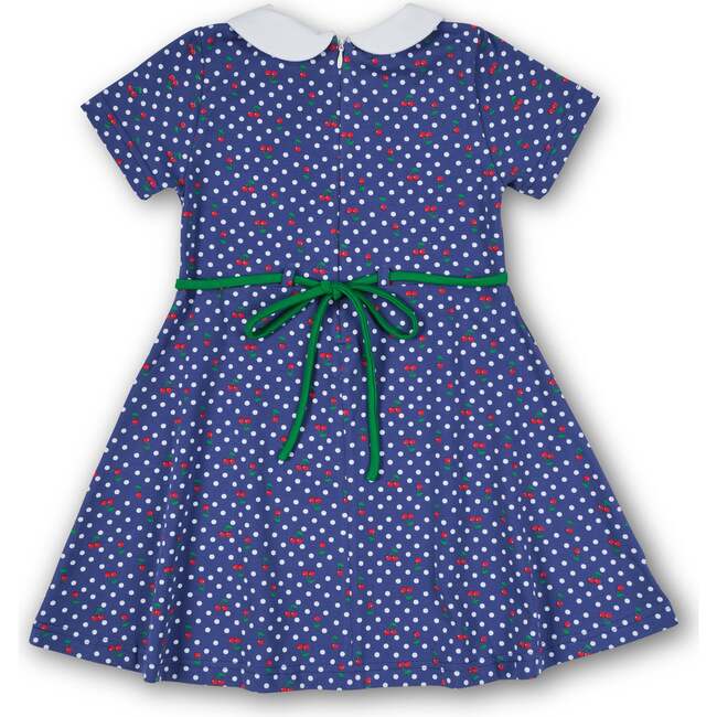 Polka Dot Cherry Printed Knit Dress - Dresses - 3