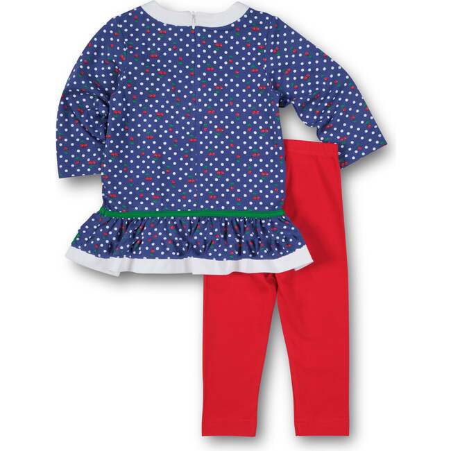Polka Dot Cherry Knit Tunic Set - Mixed Apparel Set - 4