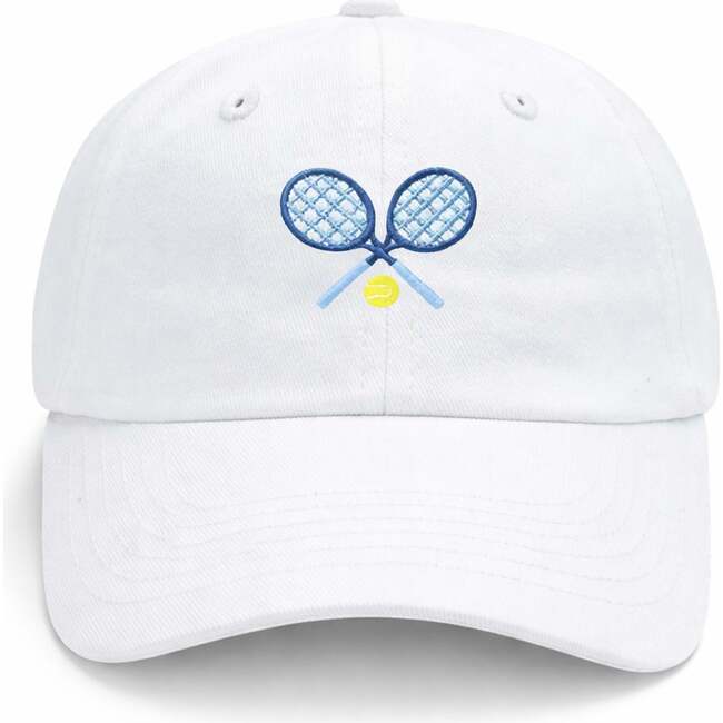 Tennis Baseball Hat, White