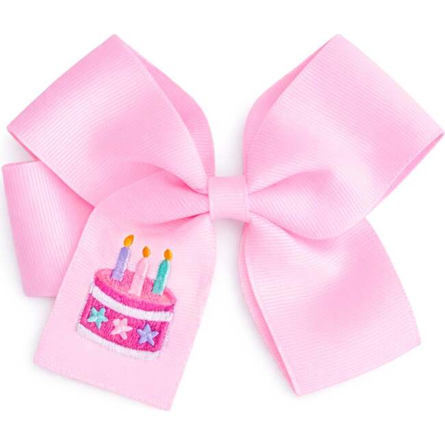 Birthday Cake Hair Bow, Pink