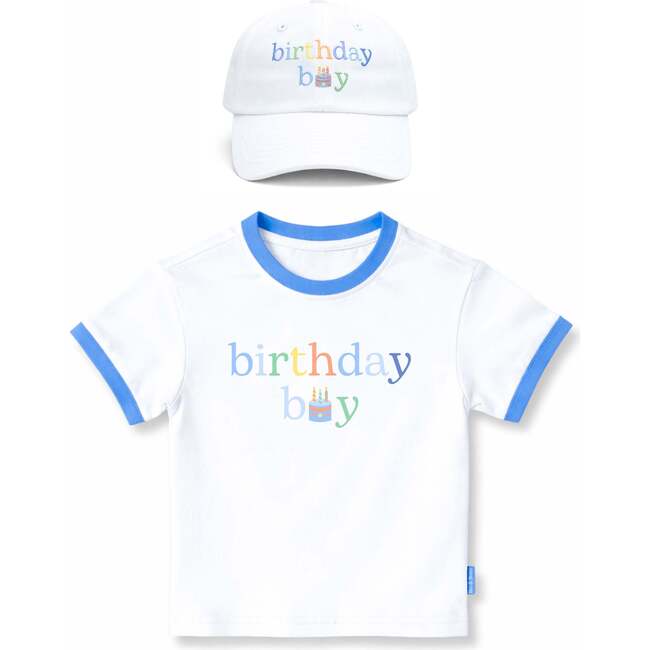 Maisonette x Bits & Bows Exclusive Birthday Boy Bundle, White & Blue