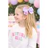 Birthday Cake Hair Bow, Lavender - Hair Accessories - 2 - thumbnail