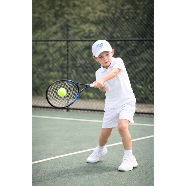 Tennis Baseball Hat, White