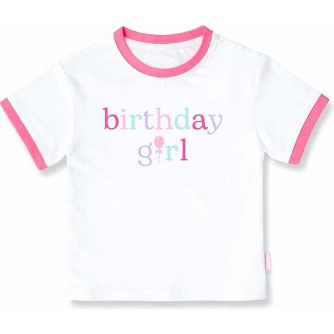 Birthday Girl Crewneck T-Shirt, Pink