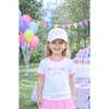 Birthday Girl Bow Baseball Hat, White - Hats - 2