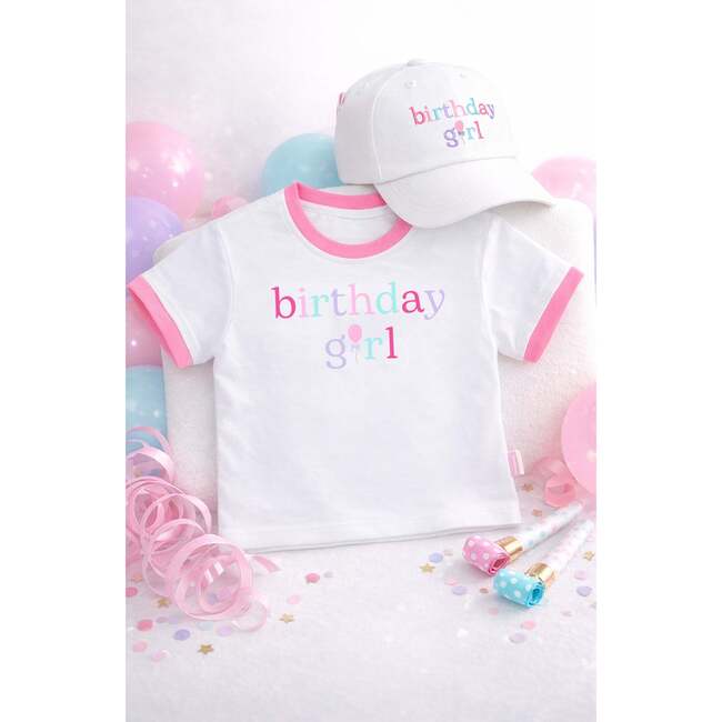 Birthday Girl Crewneck T-Shirt, Pink - Apparel - 5