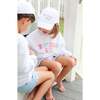Birthday Girl Bow Baseball Hat, White - Hats - 6