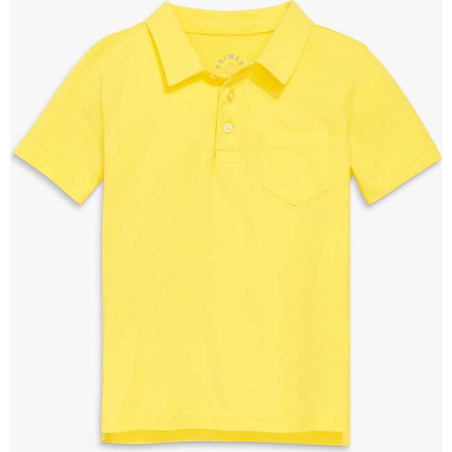 Kids Short Sleeve Polo, Banana