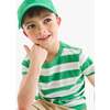 Kids Heathered Tee In Multi Stripe, Green Apple Mist Dock Stripe - T-Shirts - 3