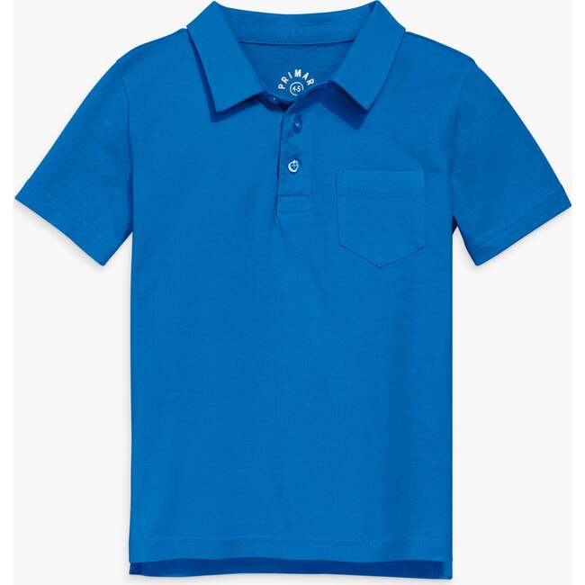 Kids Short Sleeve Polo, Blueberry