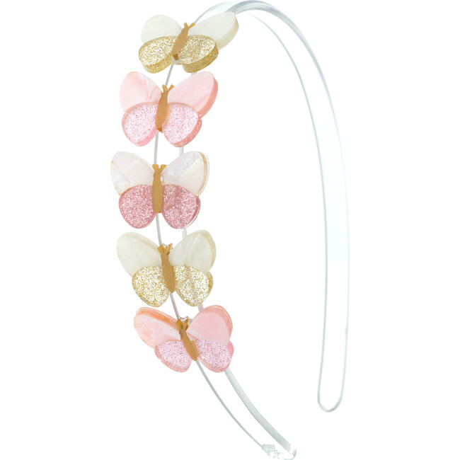 Butterflies Shimmer Pink Shades Headband