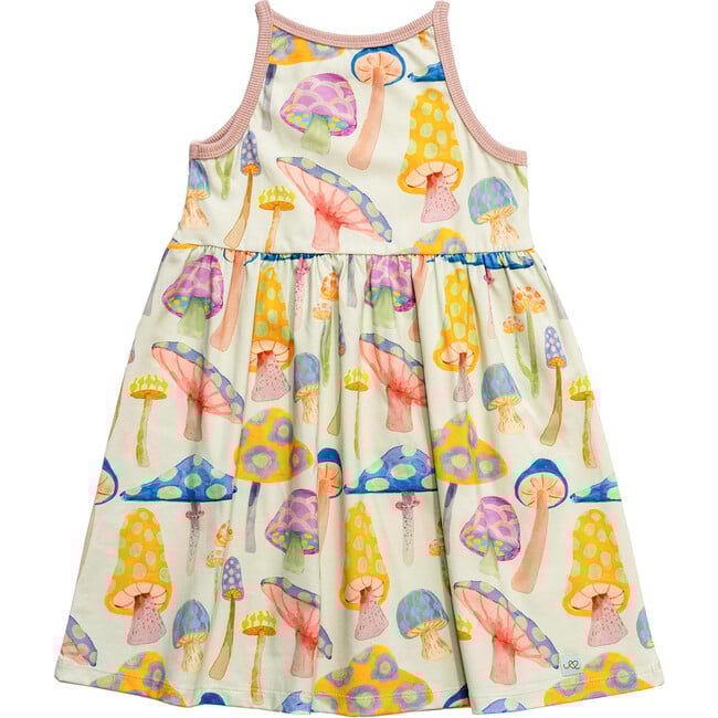 Sage Sleeveless Dress, Spring Garden - Dresses - 4